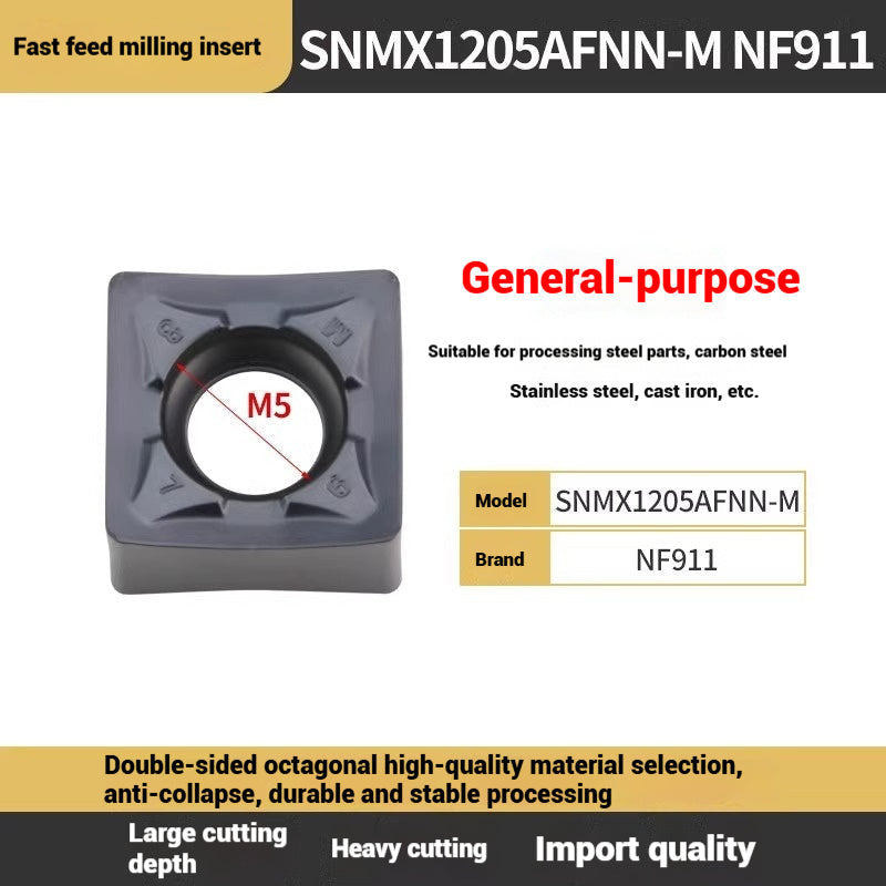 1114-88 Degree MFB288 Fast Feed Double Sided Milling Cutter Block Heavy Duty Face Milling Cutter Block MFSN Flying Cutter Block SNMU1206 Shandong Denso Pricision Tools Co.,Ltd.